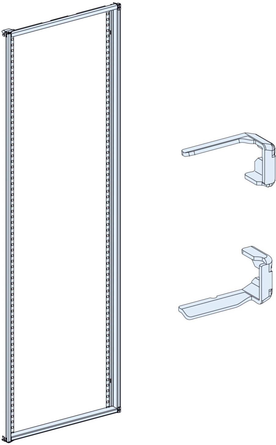 Schneider Electric PrismaSeT-P, Frontplattenträger, schwenkbar,für Grundgerüst,Breite=400mm Inhalt: 1St.