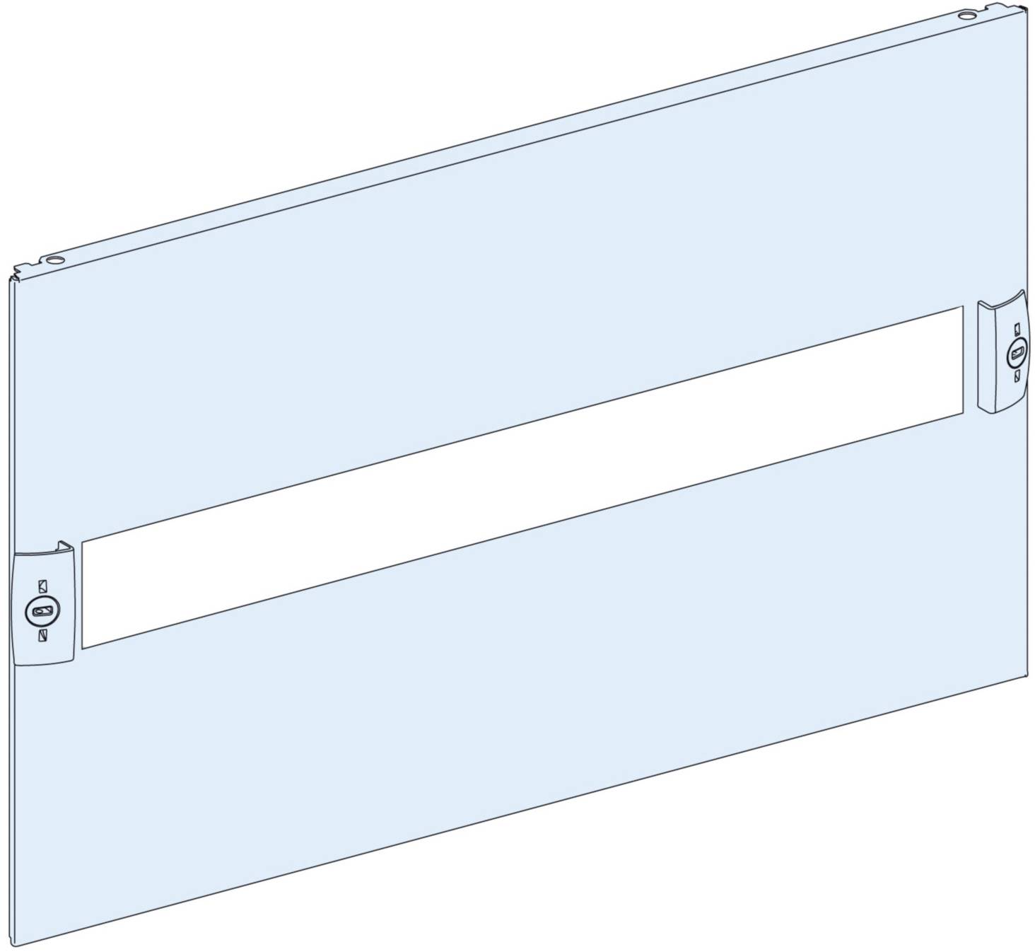 Schneider Electric PrismaSeT-P, Frontplatte, mit 45mm Ausschnitt,1-reihig,Breite=650mm,Höhe=4Module