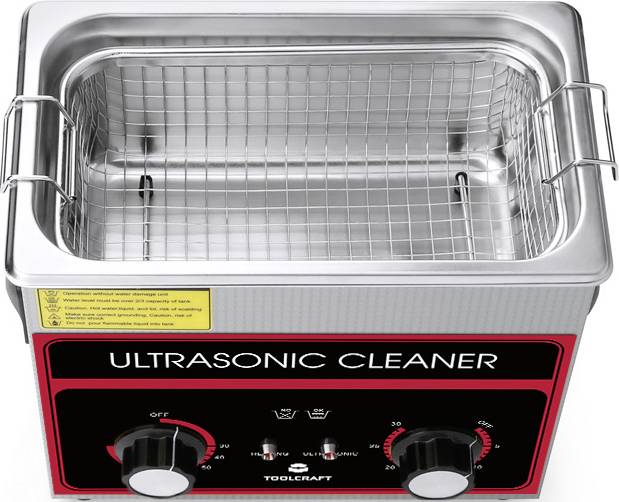 TOOLCRAFT USC-320 Ultraschallreiniger Schmuck, Bürobedarf, Werkstatt 280W 3.2l mit Heizung, mit Reinigungskorb
