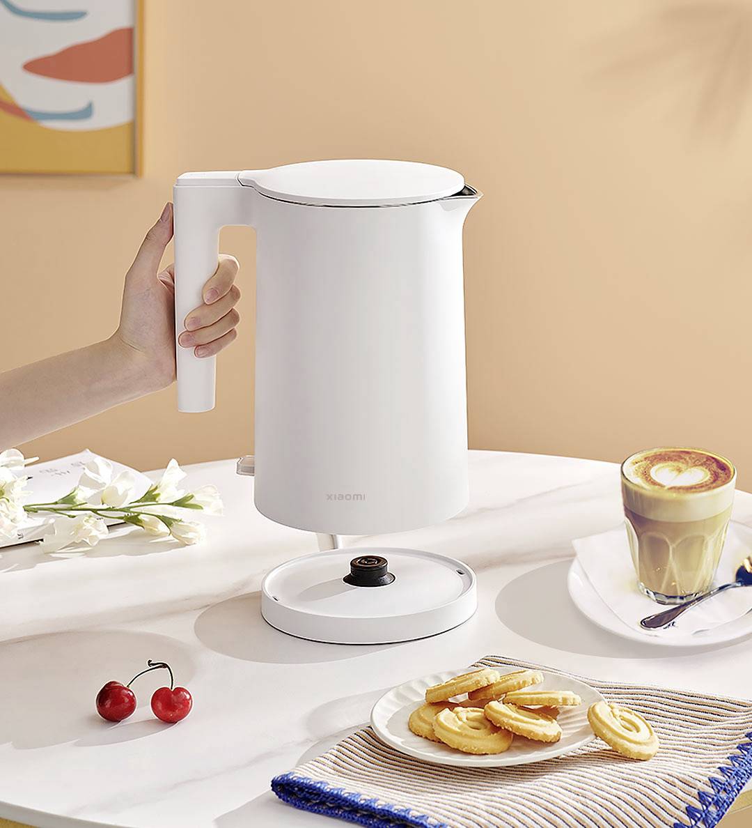 Xiaomi Wasserkocher schnurlos, BPA-frei Weiß Fassungsvermögen: 1.7l