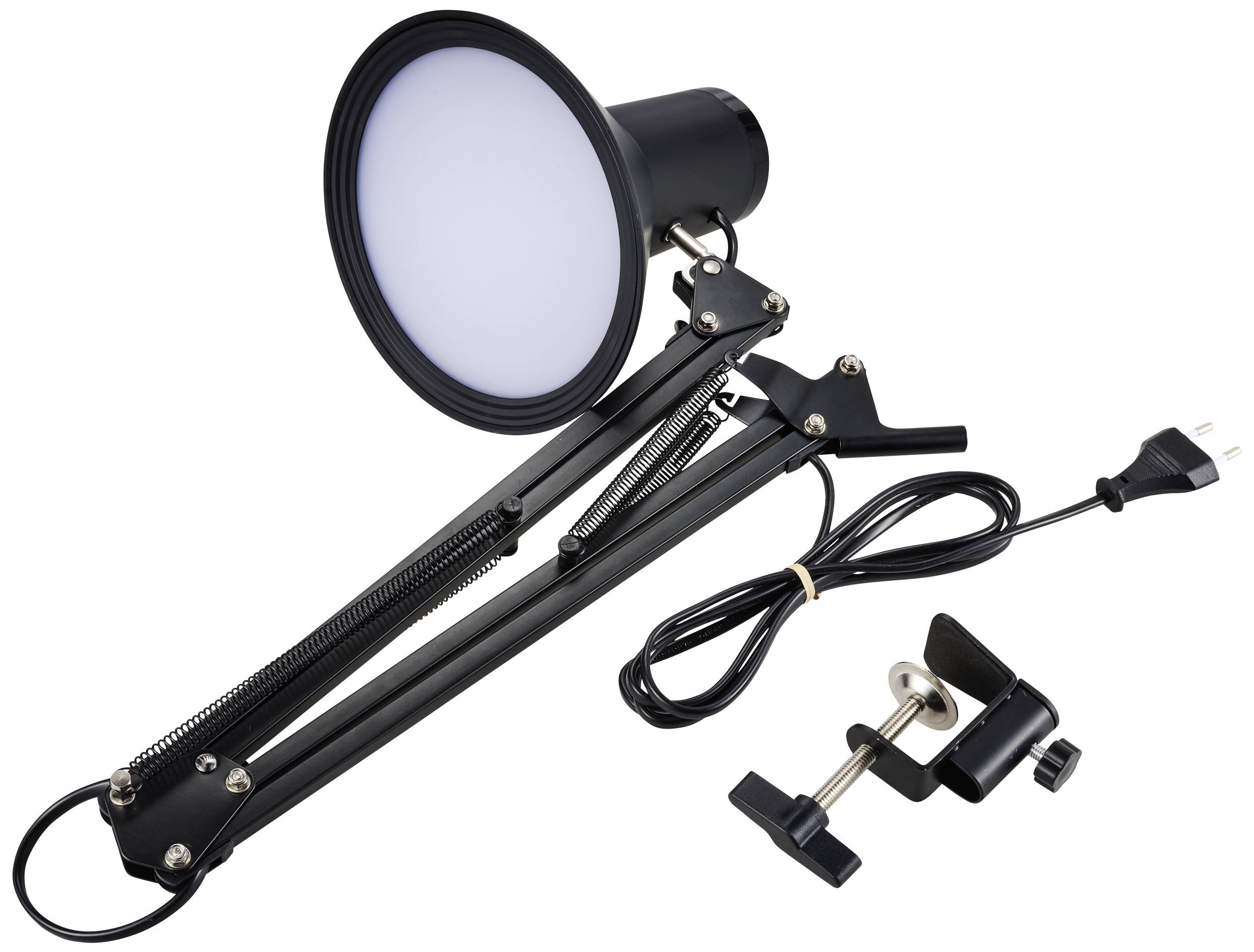 Renkforce RF-5846468 LED-Klemmleuchte 9W Schwarz