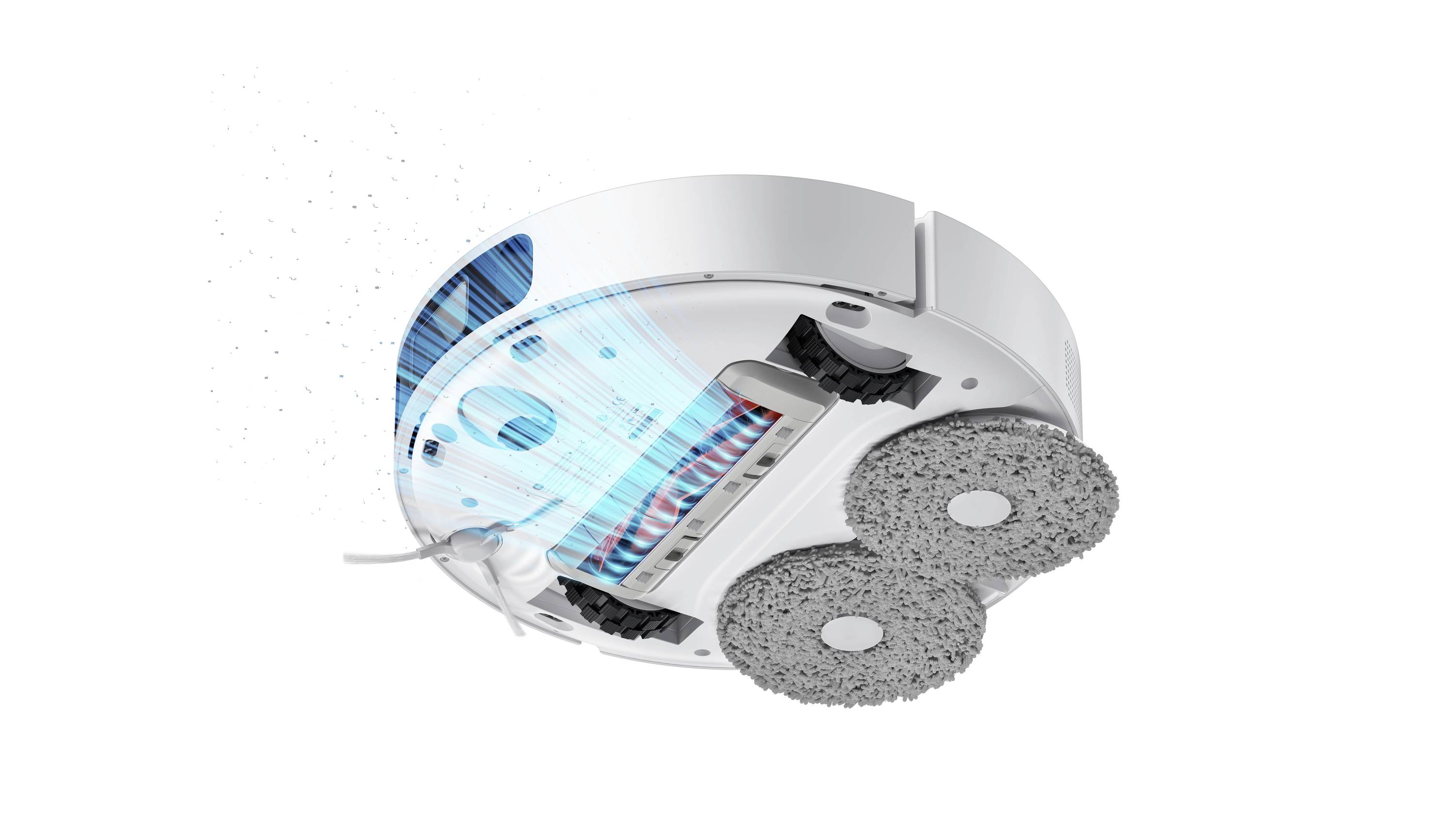 Xiaomi X10+ Saug-und Wischroboter Weiß App gesteuert, 2 Wassertanks, inkl. Akku, mit Staubbeutel, mit Wischfunktion