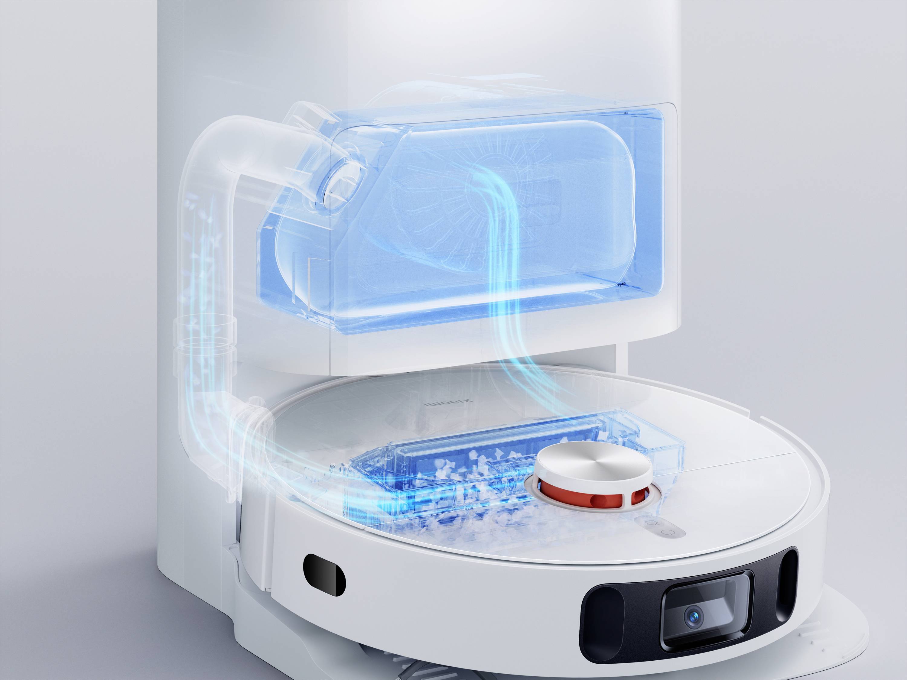 Xiaomi X10+ Saug-und Wischroboter Weiß App gesteuert, 2 Wassertanks, inkl. Akku, mit Staubbeutel, mit Wischfunktion