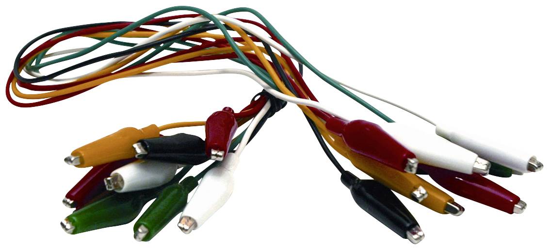 Mueller Electric BU-00285 Messleitungs-Set 46cm Schwarz, Rot, Gelb, Grün, Weiß 1 Set