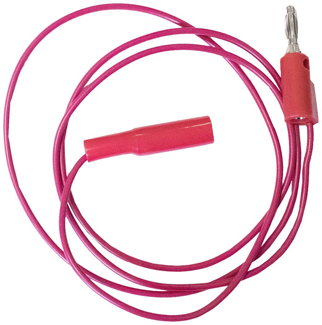 Mueller Electric BU-2031-A-12-2 Messleitung Bananenstecker 4 mm Mini-Krokodilklemme 0.3 m Rot 1 St.