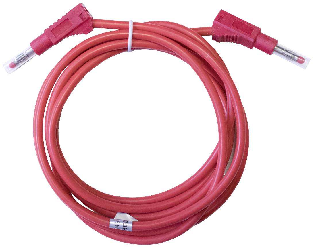 Mueller Electric BU-2323-10-79-2 Messleitung Bananenstecker 4 mm Bananenstecker 4 mm 2 m Rot 1 St.