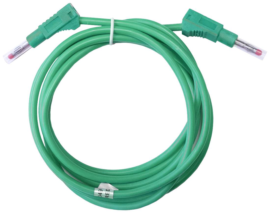 Mueller Electric BU-2323-10-79-5 Messleitung Bananenstecker 4mm Bananenstecker 4mm 2m Grün 1St.