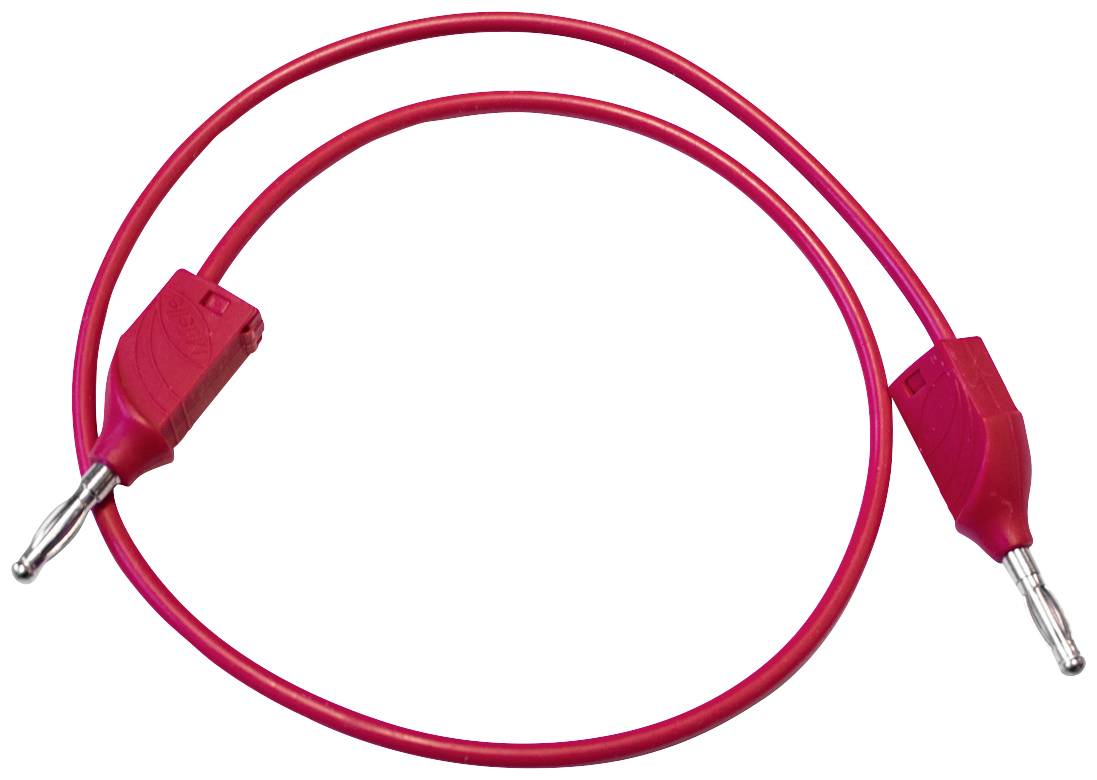 Mueller Electric BU-2929-M-10-2 Messleitung Bananenstecker 4 mm Bananenstecker 4 mm 0.25 m Rot 1 St