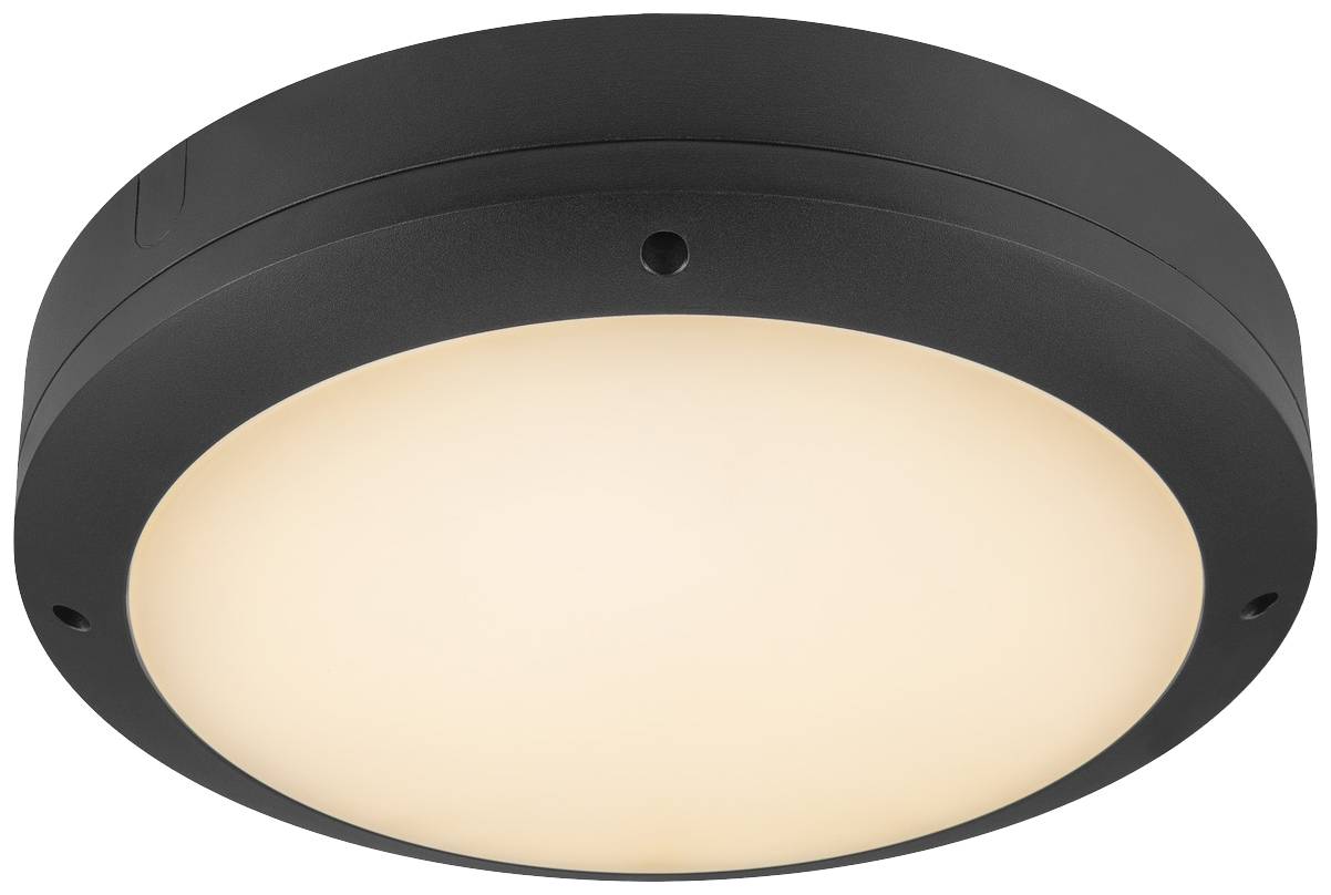 SLV Outdoor Bulkhead V 360 1007515 LED-Außenwandleuchte LED LED fest eingebaut 20W Schwarz