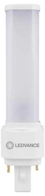 LED-Glühbirne mit mattiertem zylindrischem Design und zweipoliger Fassung, mit der Beschriftung 