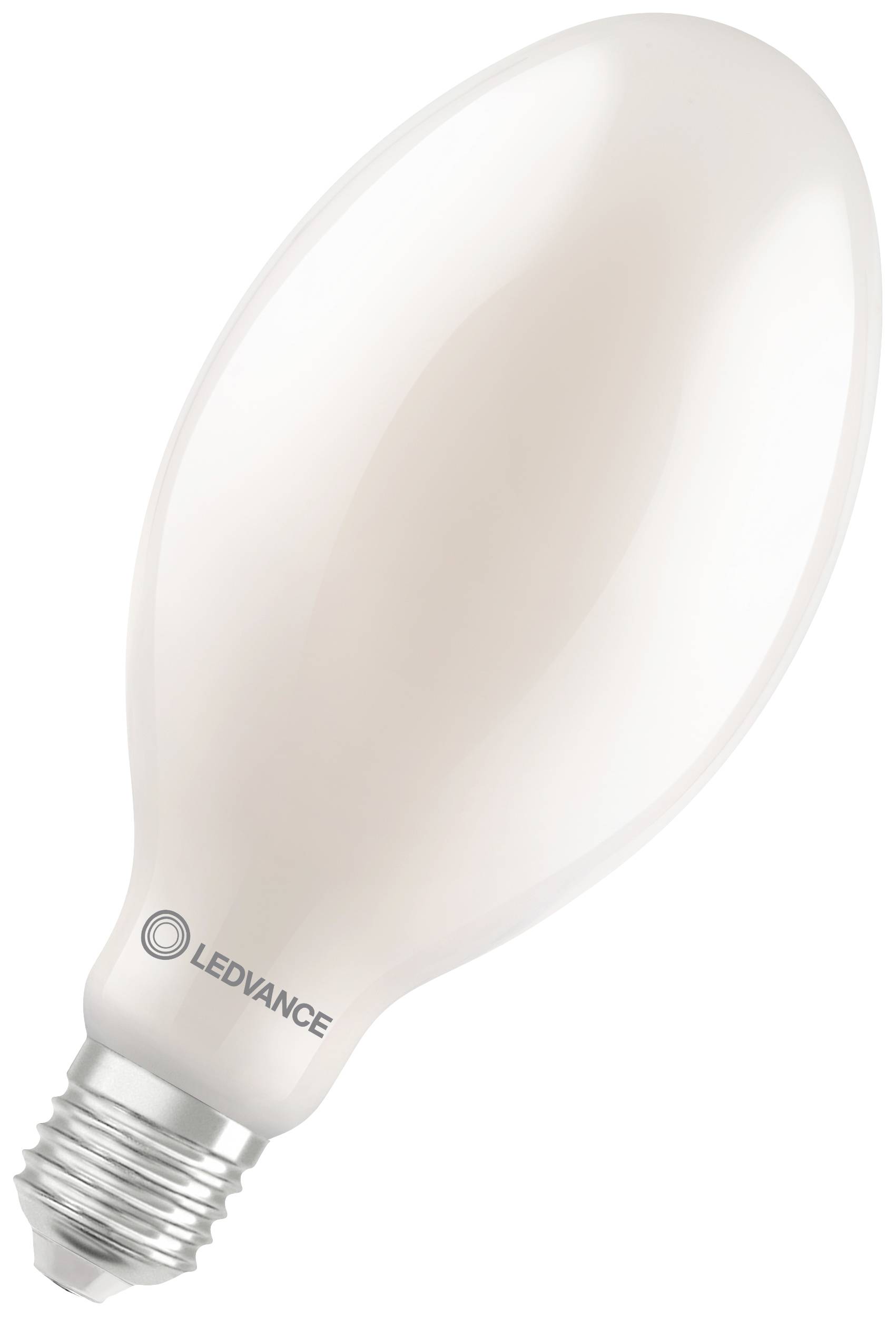 Eine LED-Lampe in Tropfenform mit E27-Fassung von der Marke Ledvance, geeignet für den Einsatz in verschiedenen Leuchten.