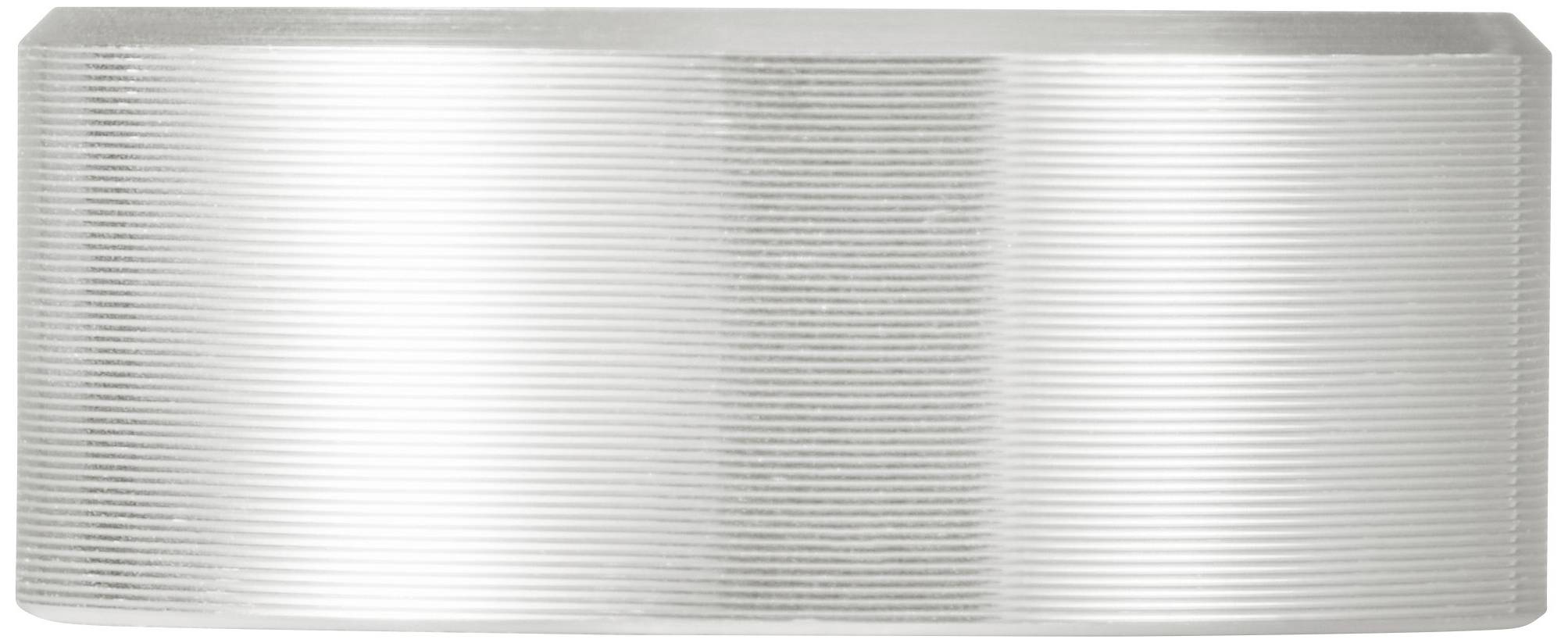 TRU COMPONENTS TC-11696464 Drehknopf mit Knopfmarkierung Silber (Ø x H) 25mm x 10mm Aluminium, Plastik