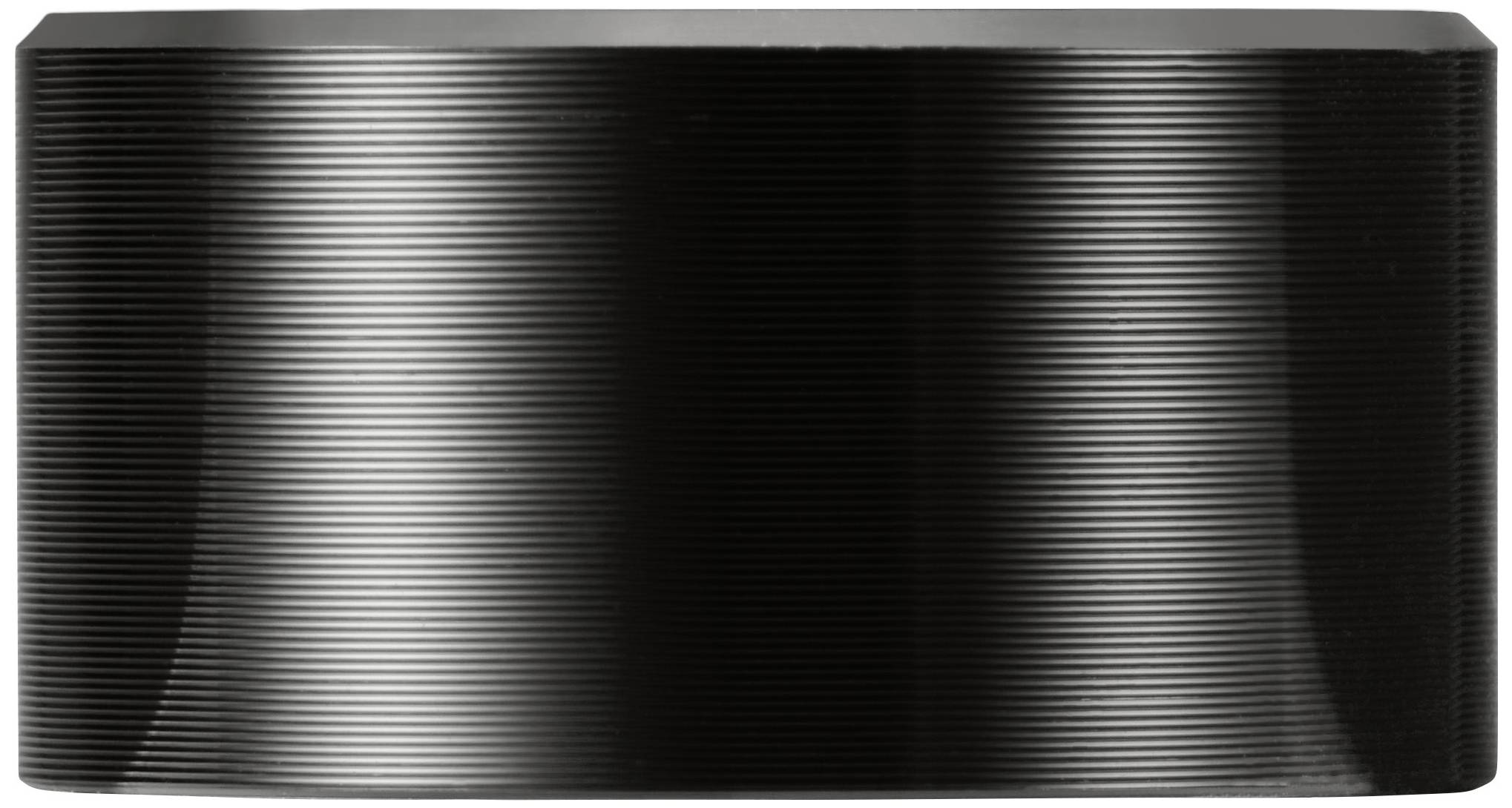 TRU COMPONENTS TC-11696480 Drehknopf mit Knopfmarkierung Schwarz (Ø x H) 25mm x 13mm Aluminium, Plastik