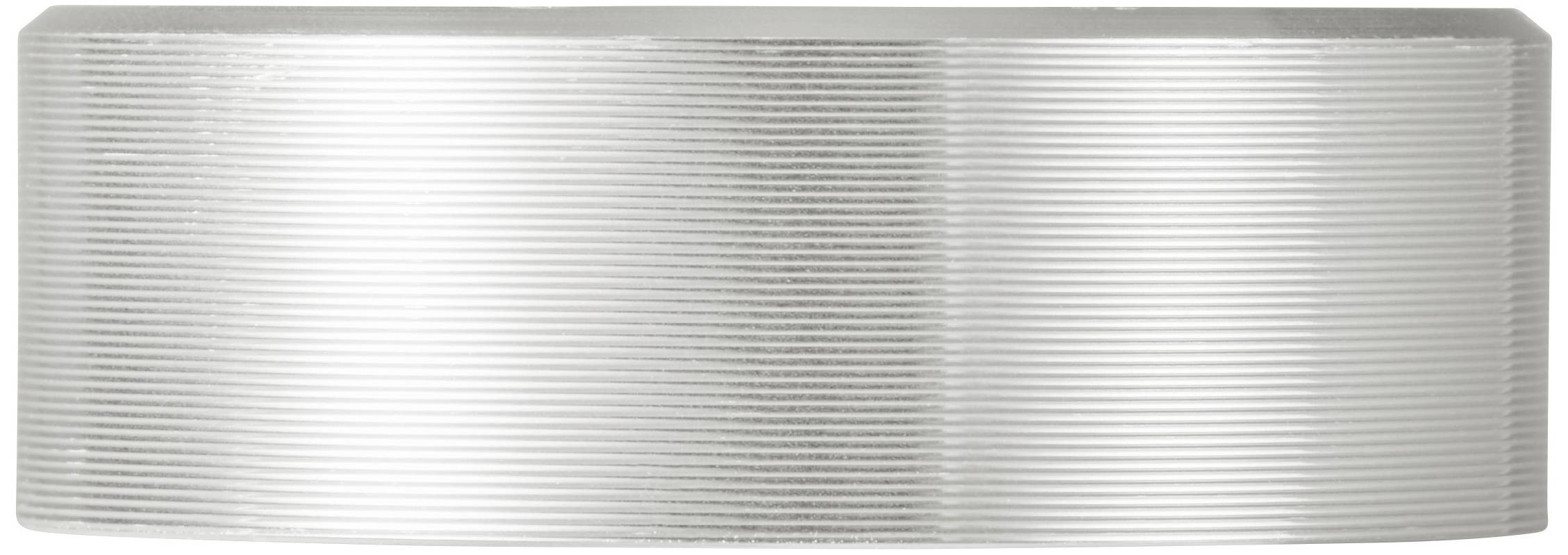TRU COMPONENTS TC-11696484 Drehknopf mit Knopfmarkierung Silber (Ø x H) 29mm x 10mm Aluminium, Plastik