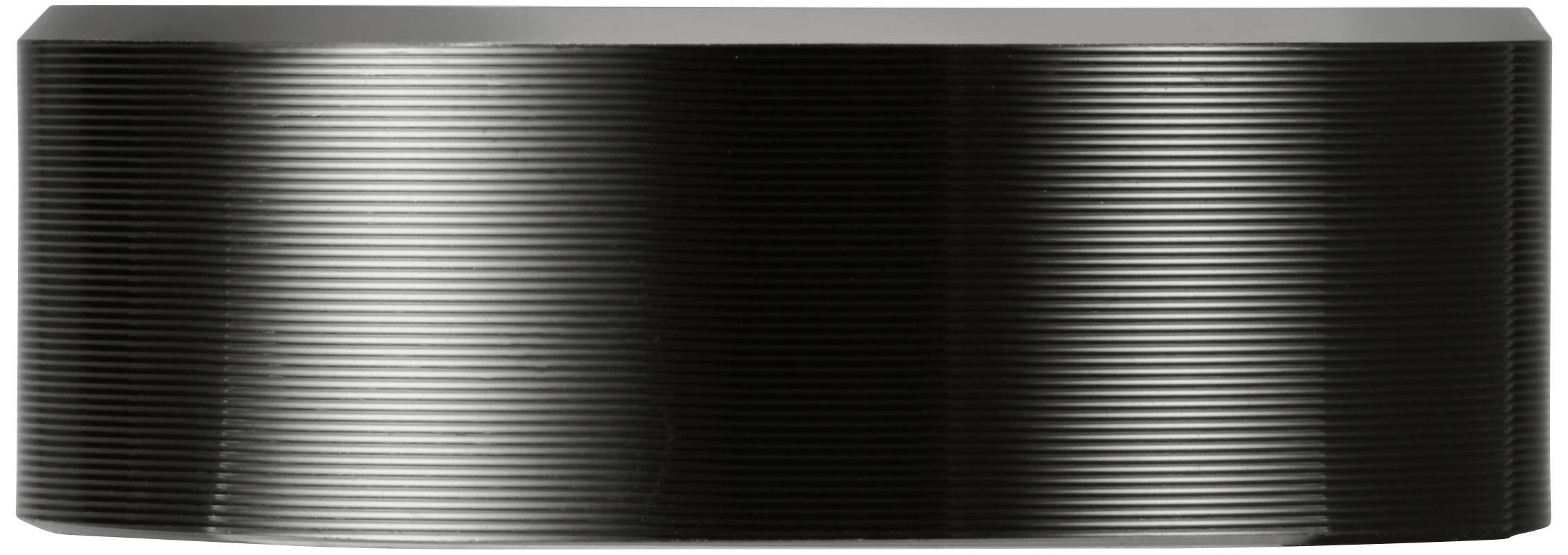 TRU COMPONENTS TC-11696488 Drehknopf mit Knopfmarkierung Schwarz (Ø x H) 29mm x 10mm Aluminium, Plastik