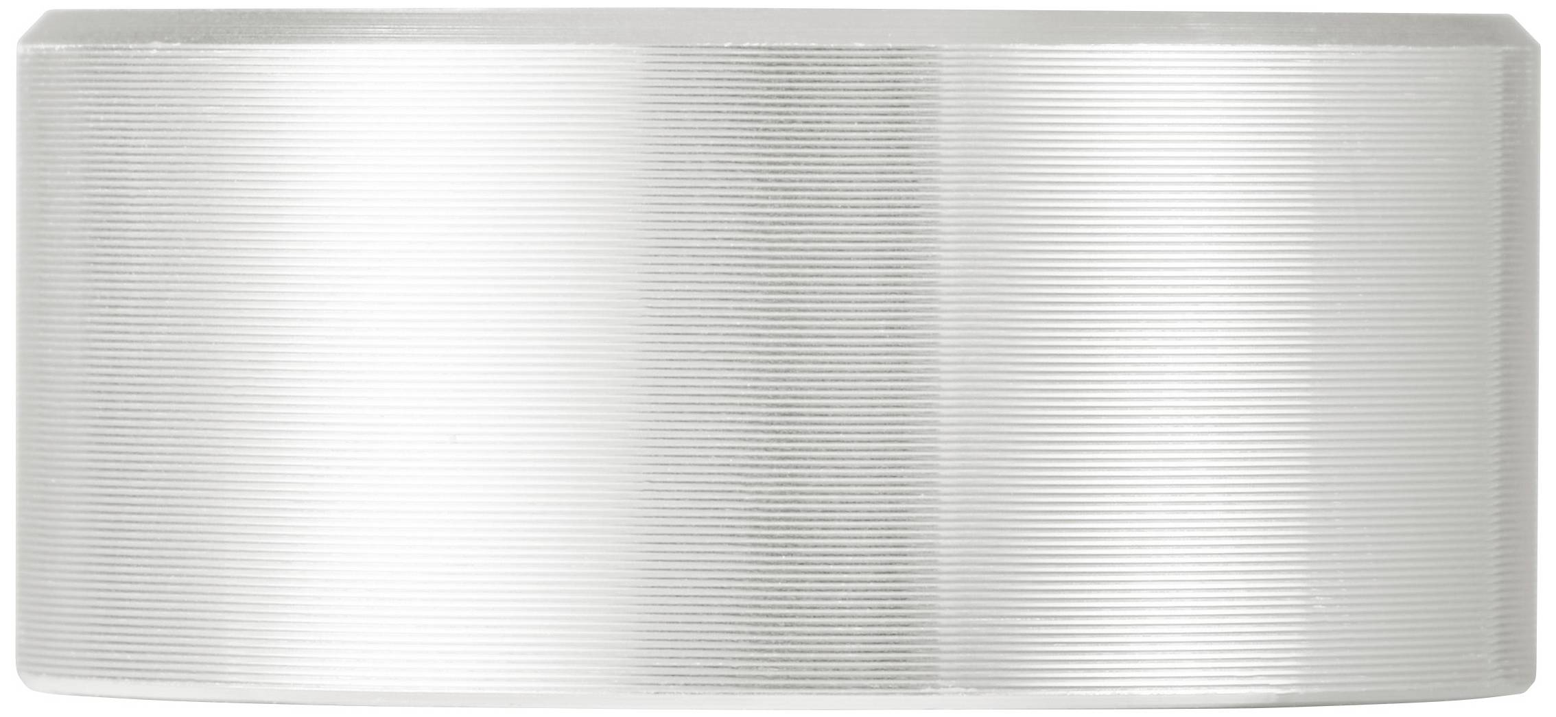 TRU COMPONENTS TC-11696496 Drehknopf mit Knopfmarkierung Silber (Ø x H) 30mm x 13mm Aluminium, Plastik