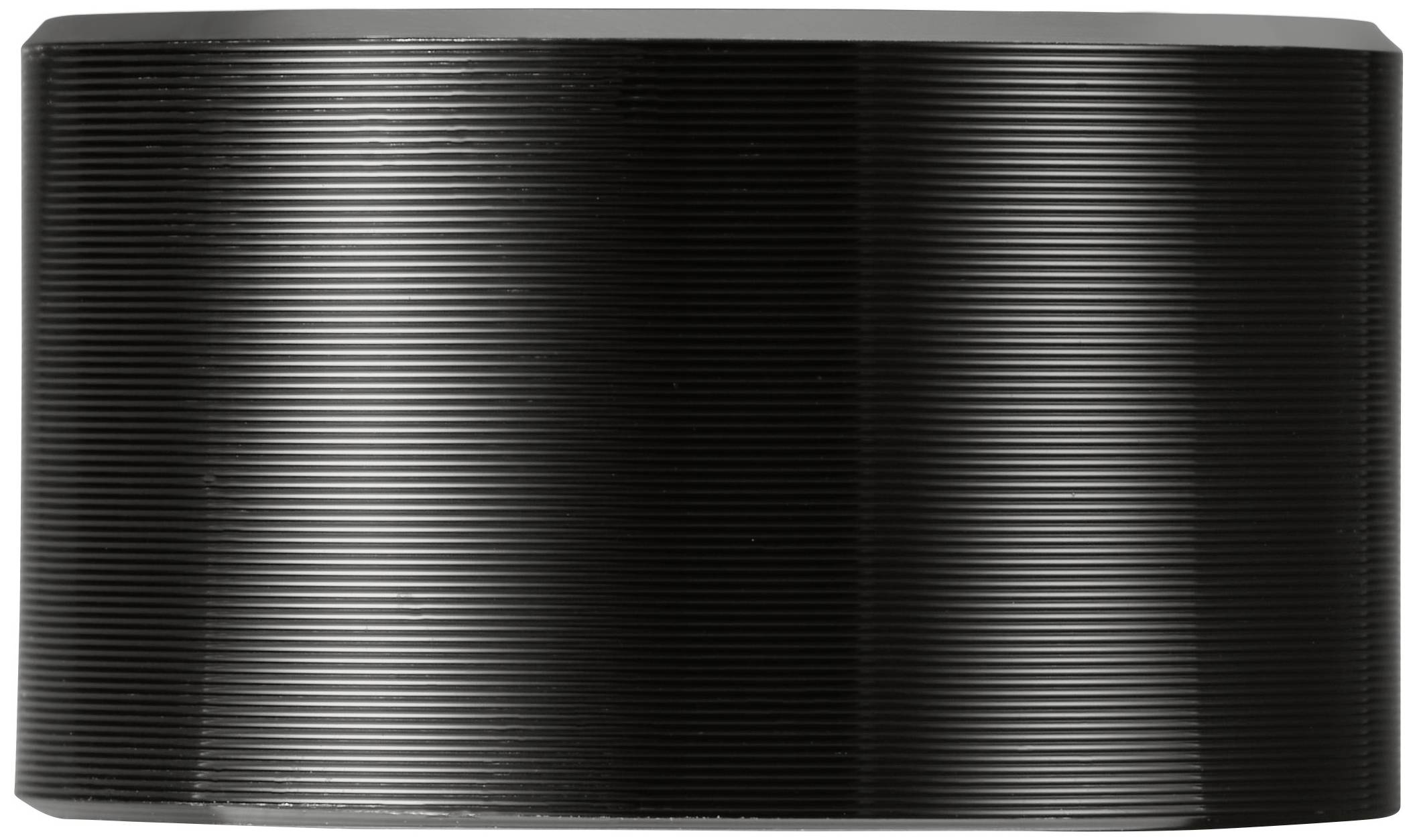 TRU COMPONENTS TC-11696508 Drehknopf mit Knopfmarkierung Schwarz (Ø x H) 30mm x 17mm Aluminium, Plastik