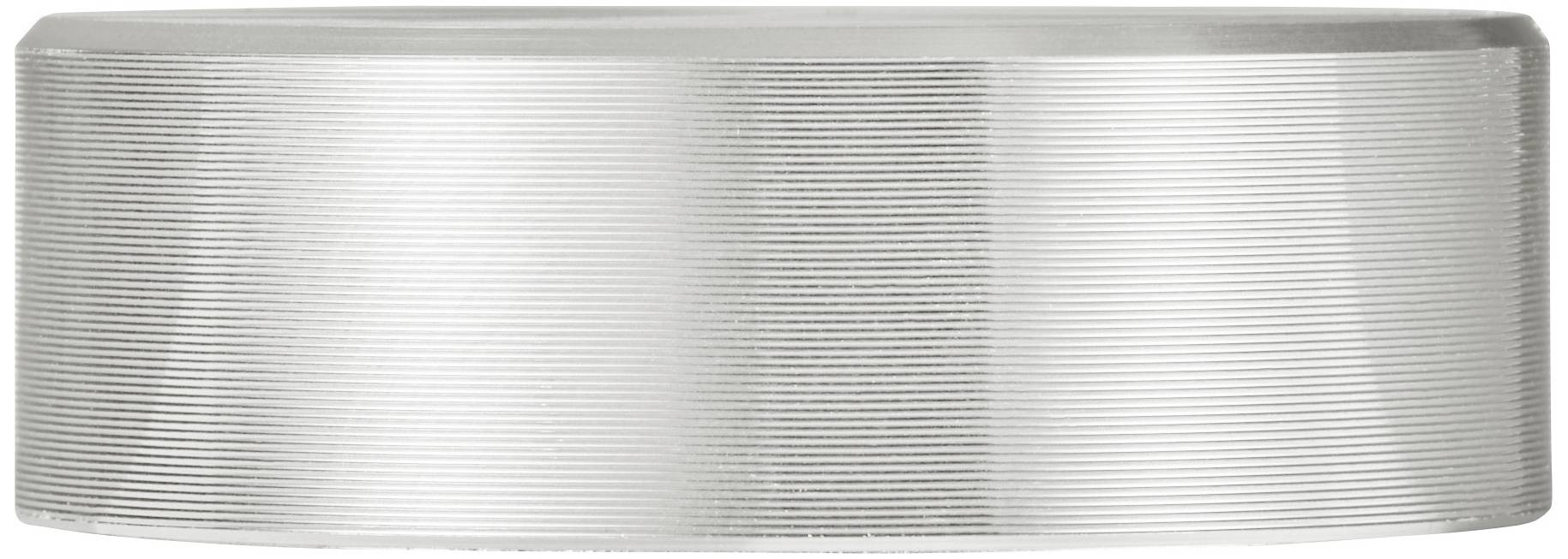 TRU COMPONENTS TC-11696512 Drehknopf mit Knopfmarkierung Silber (Ø x H) 40mm x 13mm Aluminium, Plastik