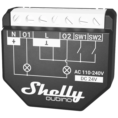Shelly Qubino Wave 2PM Schaltaktor Z-Wave, Z-Wave+ Shelly Qubino Wave 2PM Schaltaktor Z-Wave, Z-Wave+