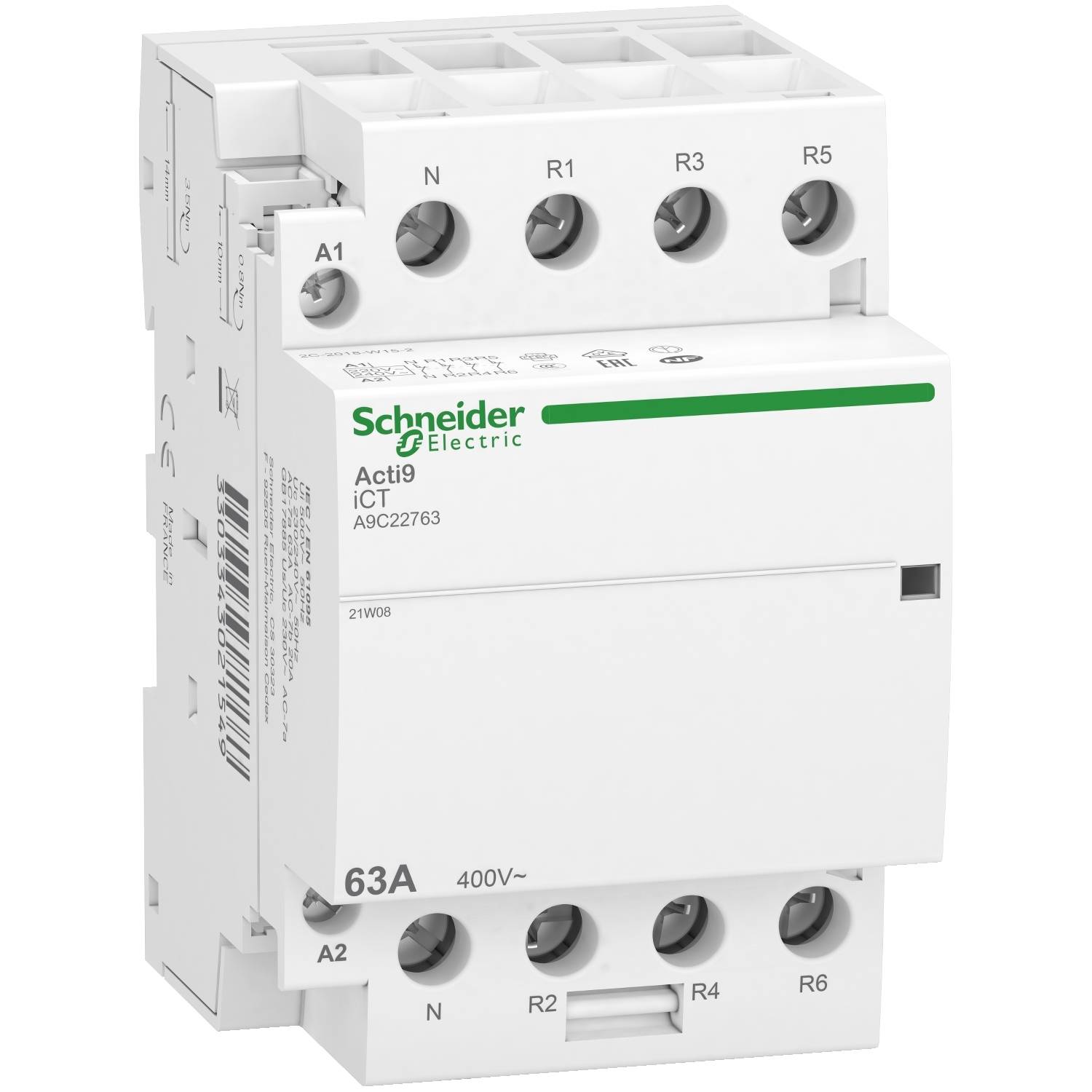 Schneider Electric A9C22763 Installationsschütz 1St.
