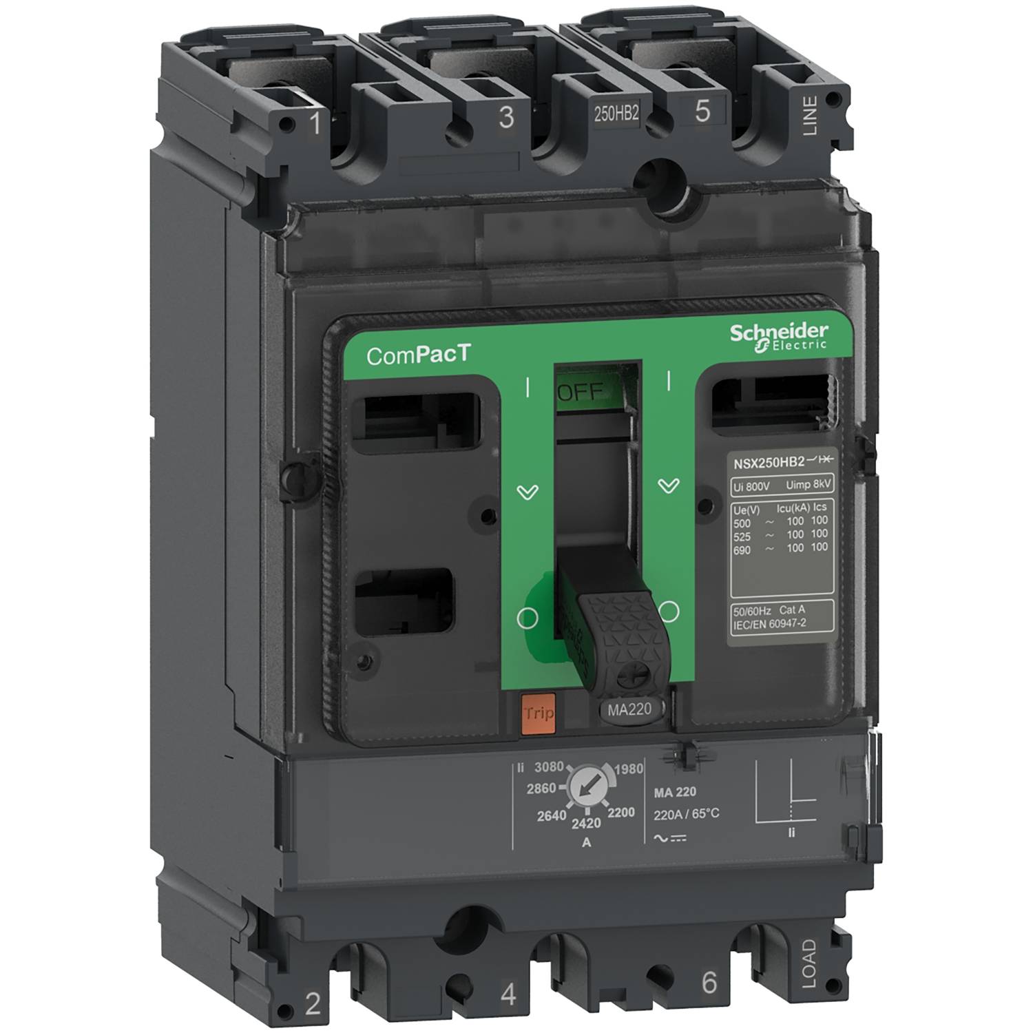 Schneider Electric C10F3MA100 Leistungsschalter 1 St.