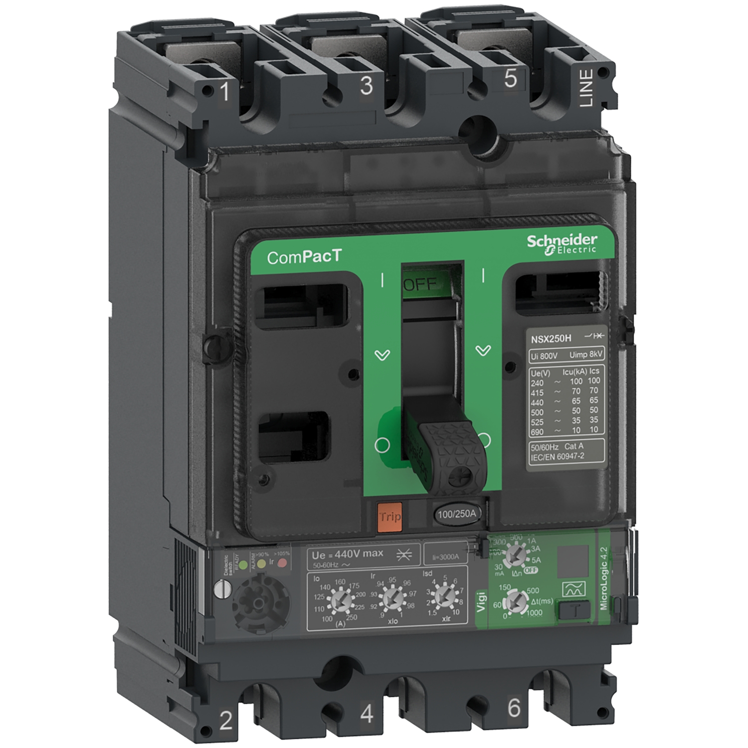 Schneider Electric C10N34V100 Leistungsschalter 1 St.