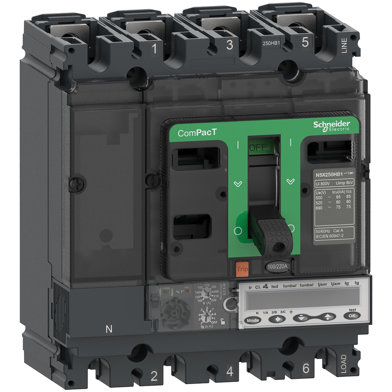 Schneider Electric C10R36M080 Leistungsschalter 1St.