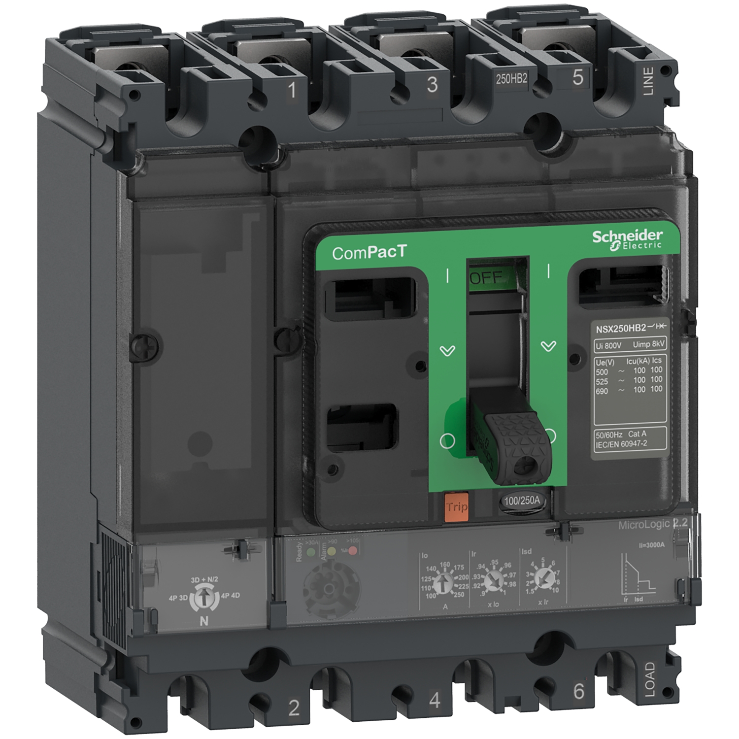 Schneider Electric C25N42D250 Leistungsschalter 1St.