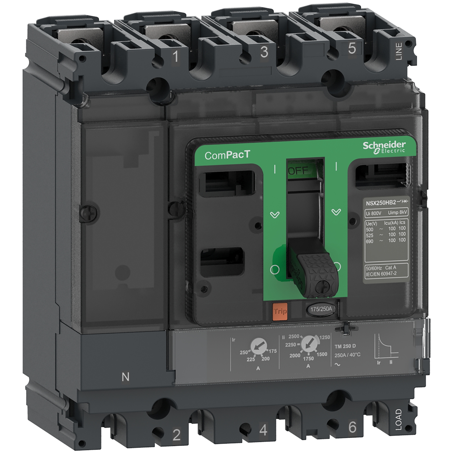 Schneider Electric C25F4TM160 Leistungsschalter 1St.