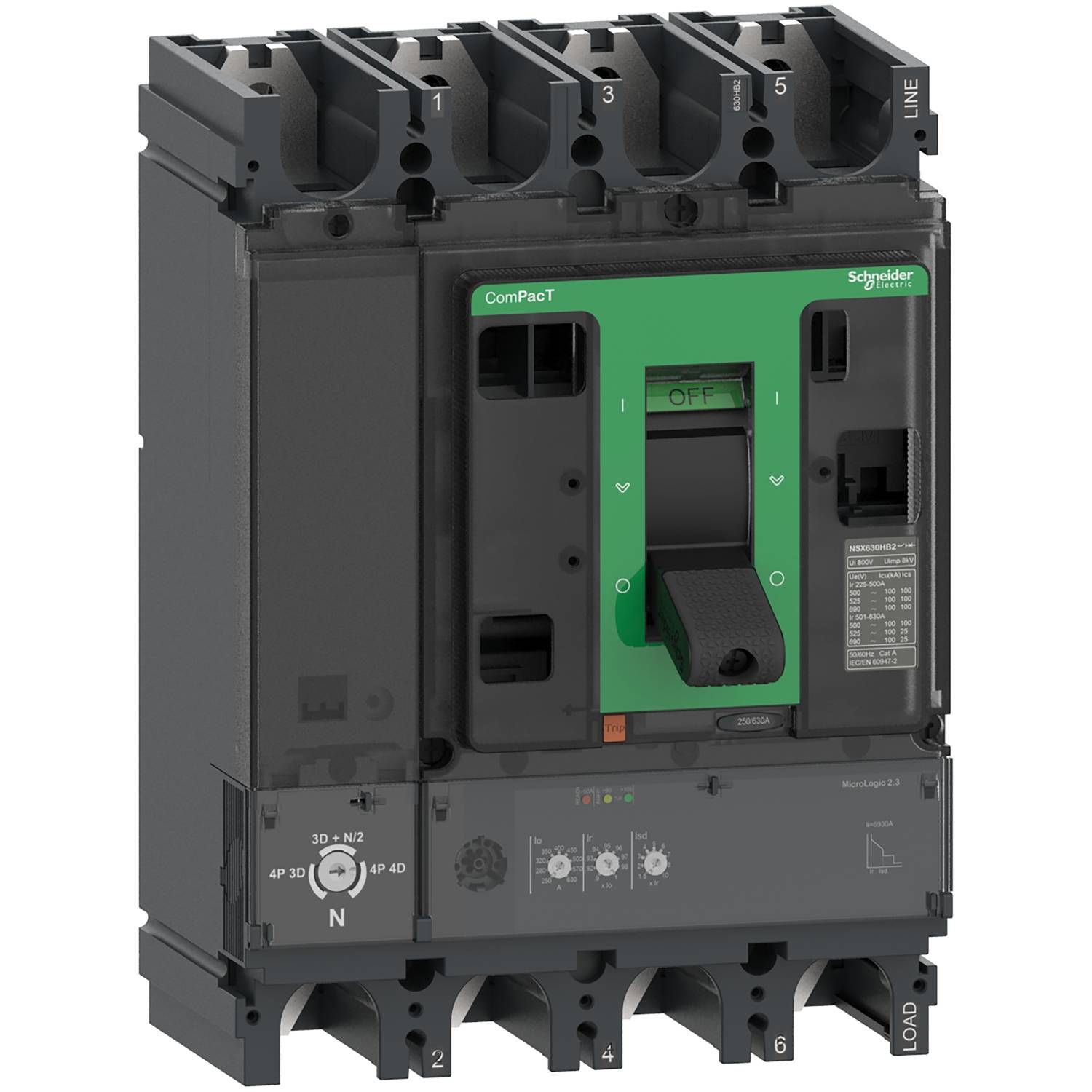 Schneider Electric C40N42D250 Leistungsschalter 1 St.