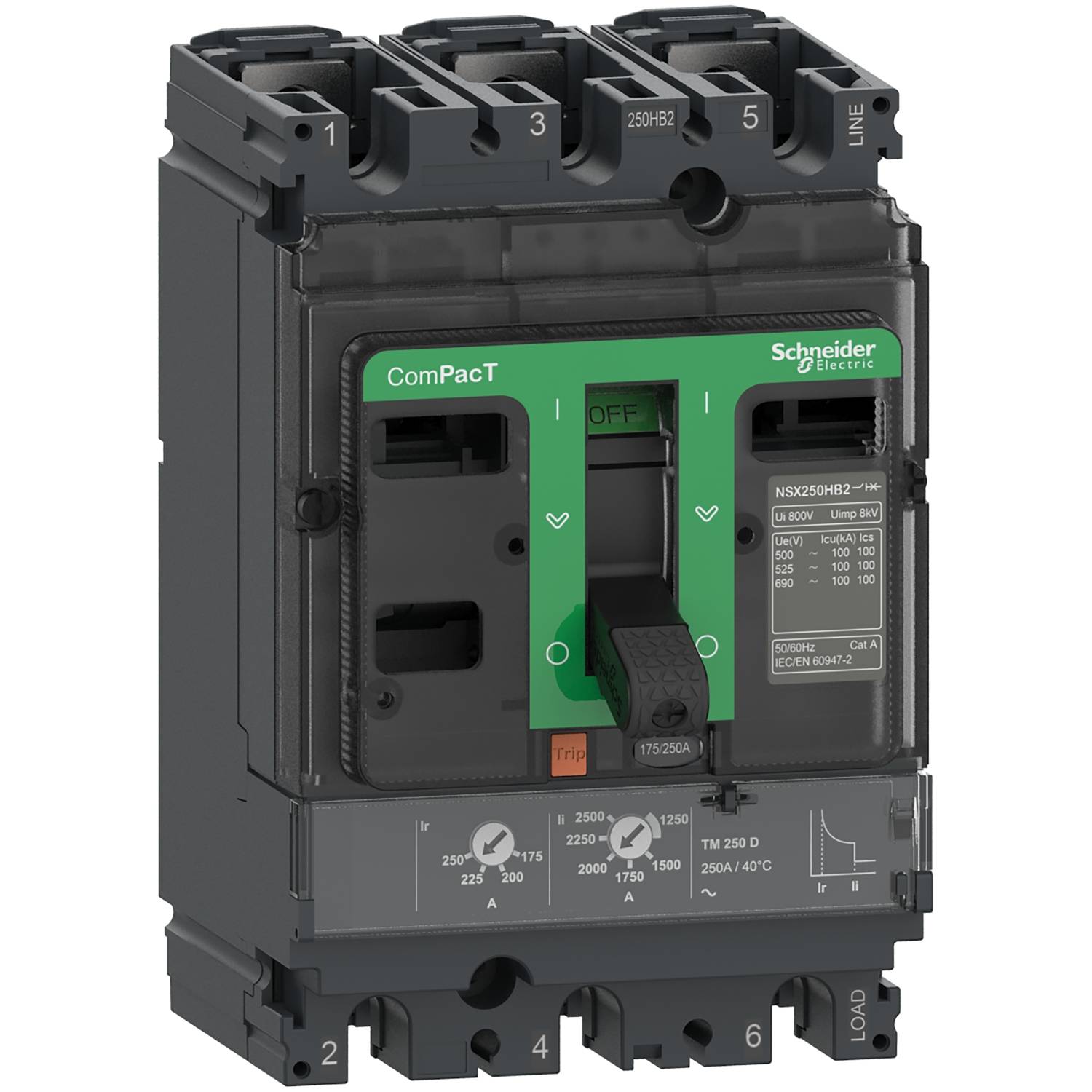Schneider Electric C25R3TM250 Leistungsschalter 1 St.