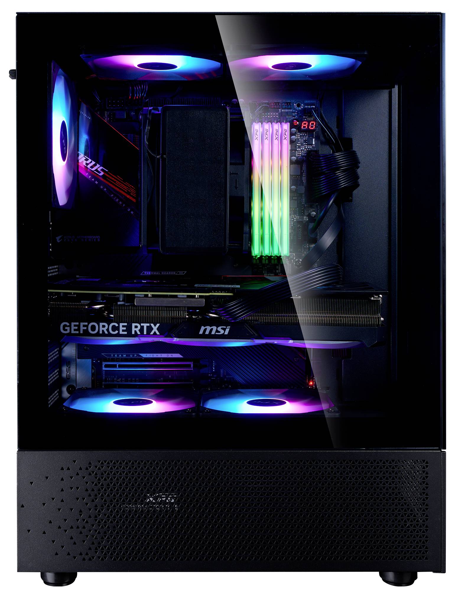 XPG INVADER X MINI Midi-Tower PC-Gehäuse Schwarz