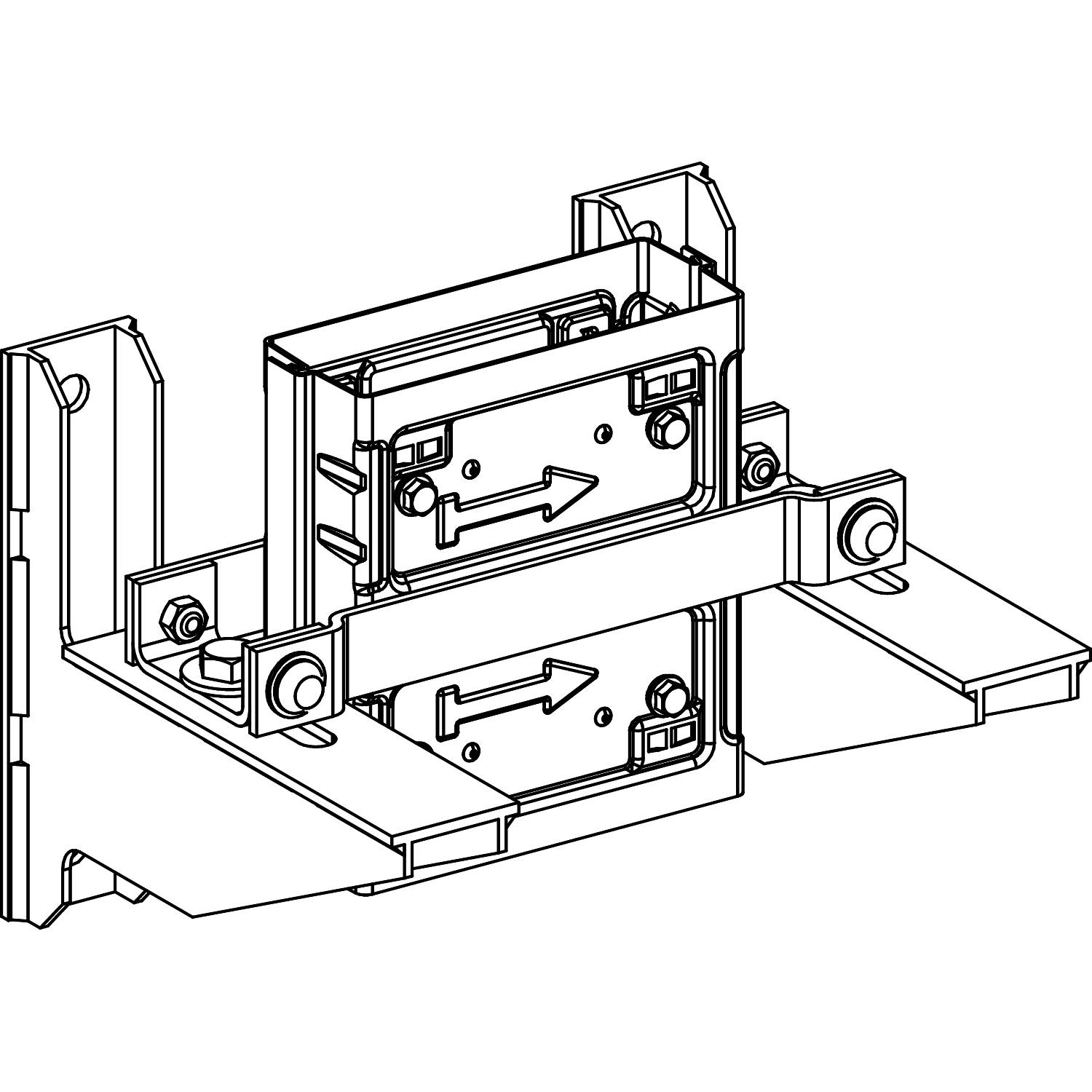 Ein technisches Diagramm zeigt die Montage eines Doppelrahmens mit Pfeilen, die die Einfügerichtung anzeigen.