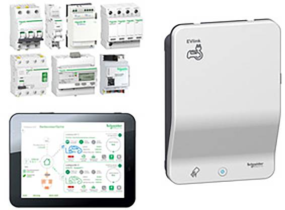 Schneider Electric KITEVB1PRO2LP EVlink Wallbox eMobility Ladestation