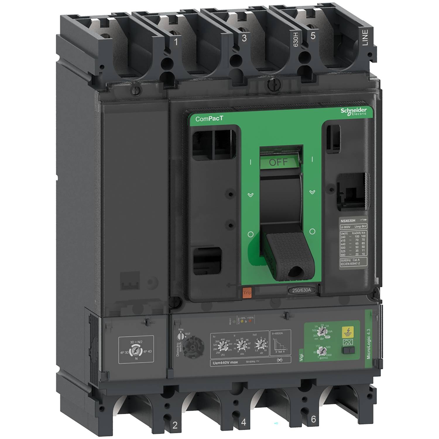 Schneider Electric C63F44V570 Leistungsschalter 1St.