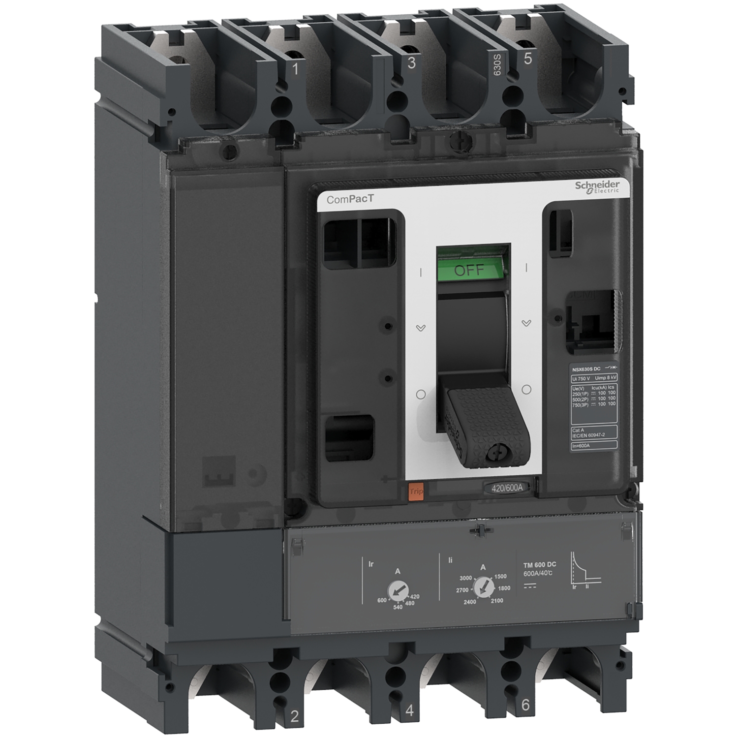 Schneider Electric C63F4TM500D Leistungsschalter 1St.