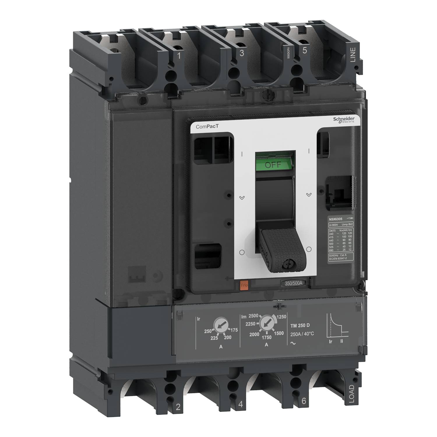 Schneider Electric C63F4TM500D1 Leistungsschalter 1 St.