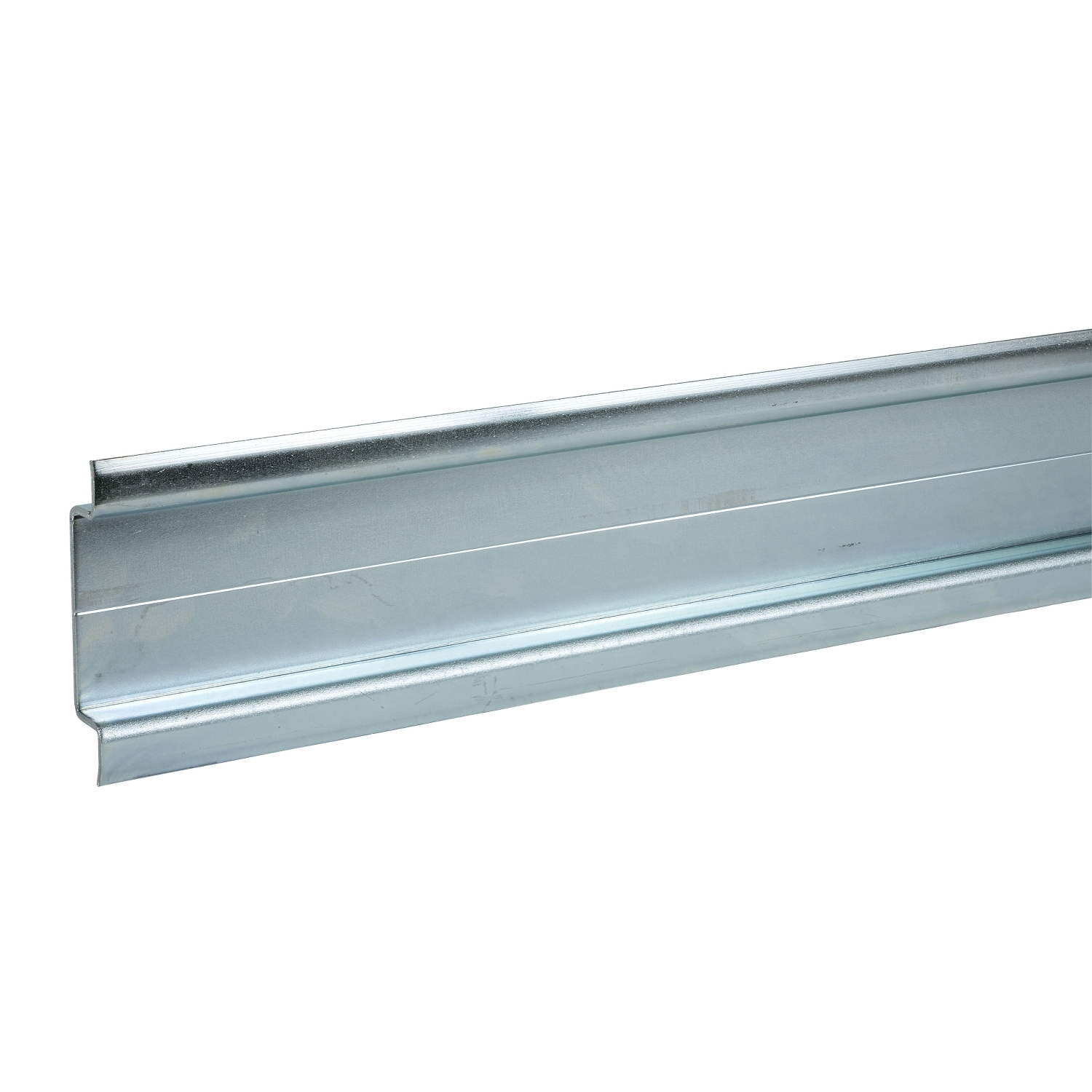 Metallprofil mit C-Form, oft im Trockenbau verwendet. Silberne Oberfläche mit glatten Kanten, bereit zur Montage.