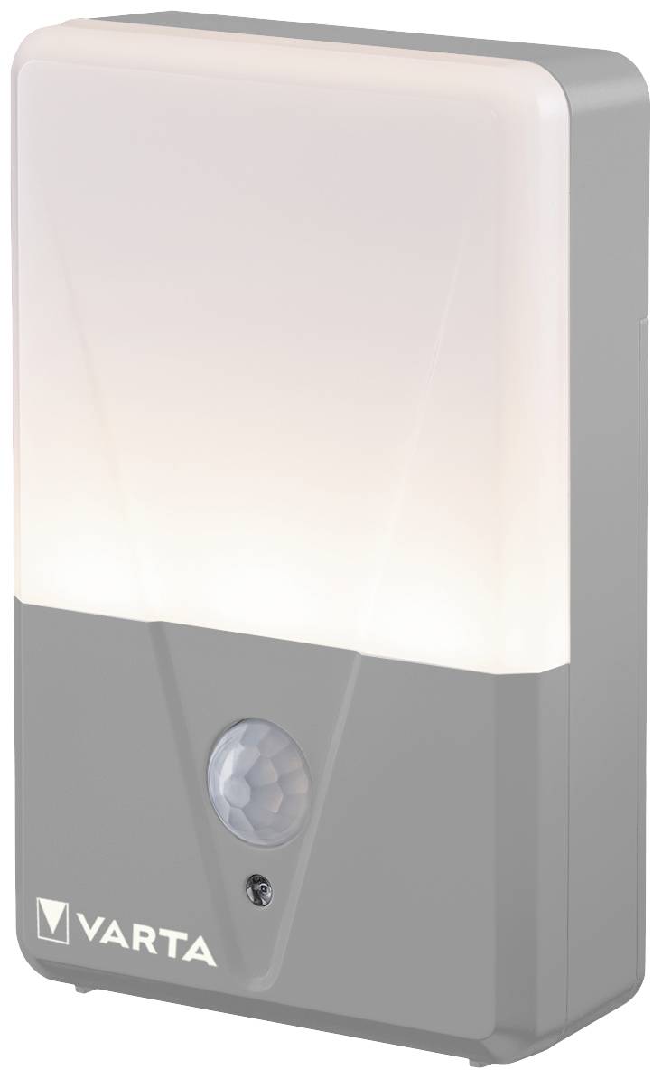 Varta 16634101402 Motion Sensor Outdoor Light Twin LED Camping-Leuchte 40lm batteriebetrieben 60g Grau