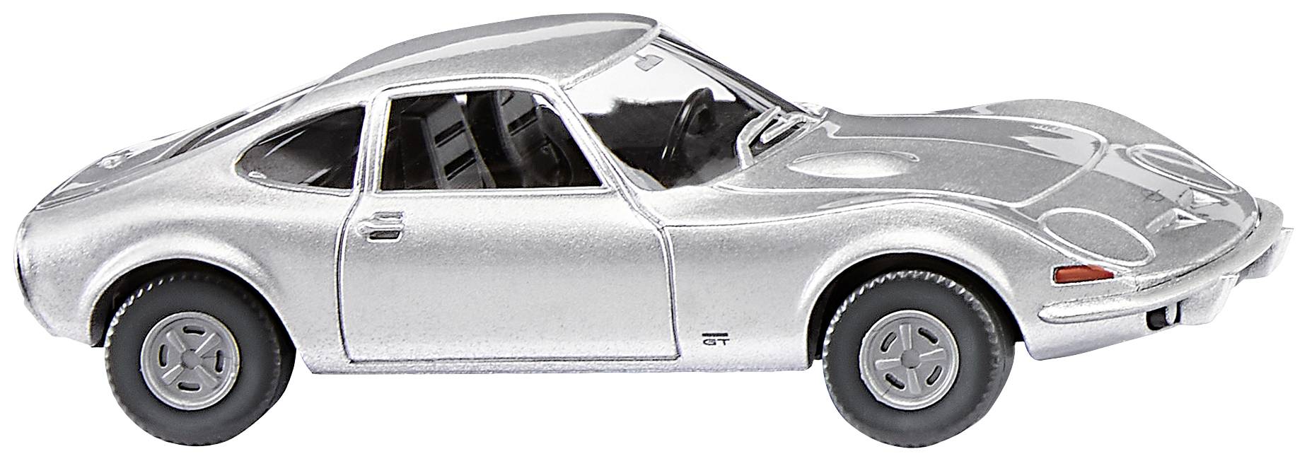 Wiking 0804 10 H0 PKW Modell Opel GT, silber-metallic