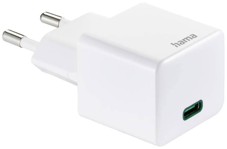 Hama USB-Ladegerät 20W Innenbereich, Steckdose Ausgangsstrom (max.) 3000mA USB-C® Anzahl Ausgänge: 1 x
