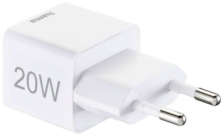 Hama USB-Ladegerät 20W Innenbereich, Steckdose Ausgangsstrom (max.) 3000mA USB-C® Anzahl Ausgänge: 1 x