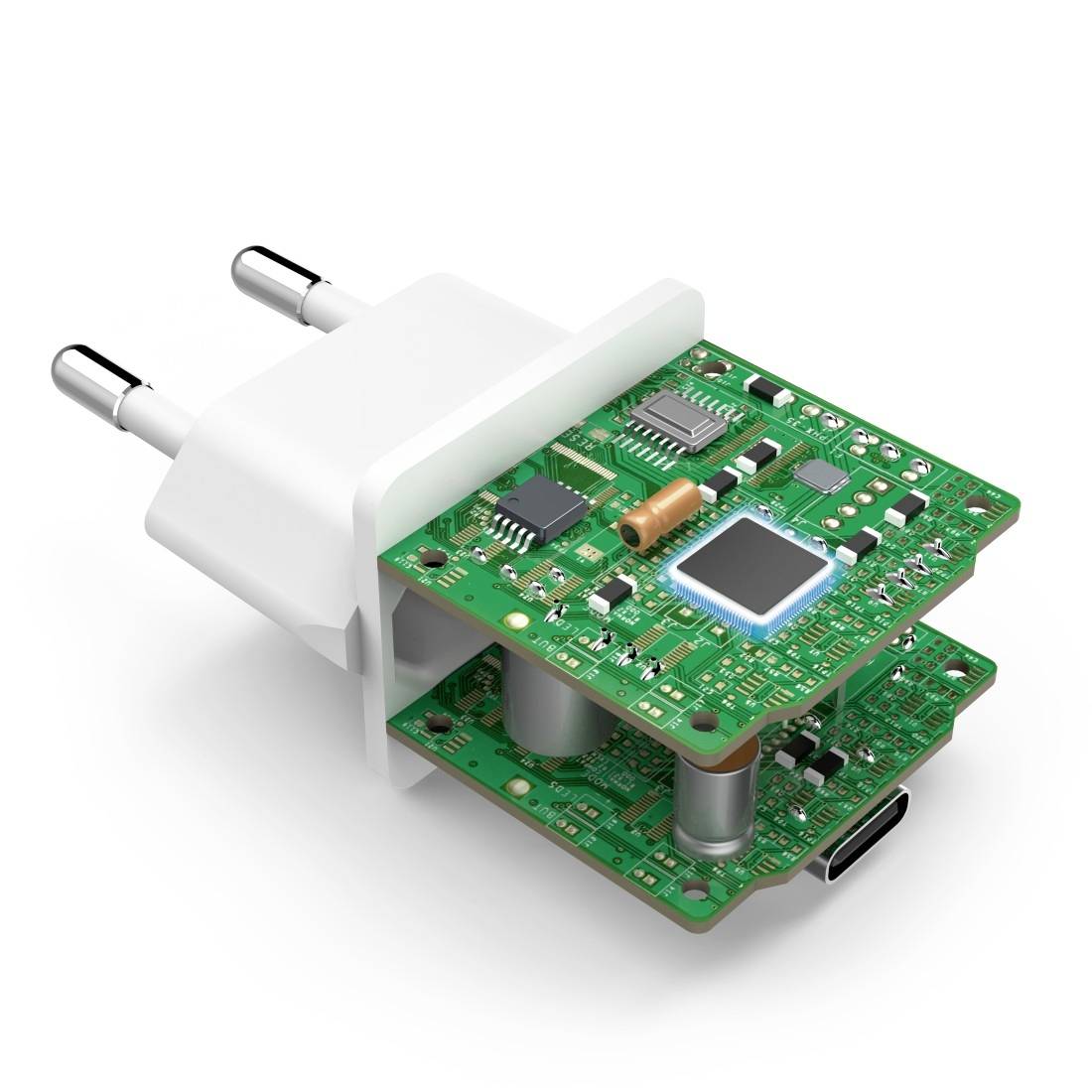 Hama USB Ladegerät 25 W USB-C® Weiß Innenbereich, Steckdose