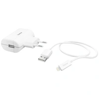 Hama USB Ladegerät 12W 1x USB-A, 1x Apple Lightning Weiß Innenbereich Hama USB Ladegerät 12W 1x USB-A, 1x Apple Lightning Weiß Innenbereich