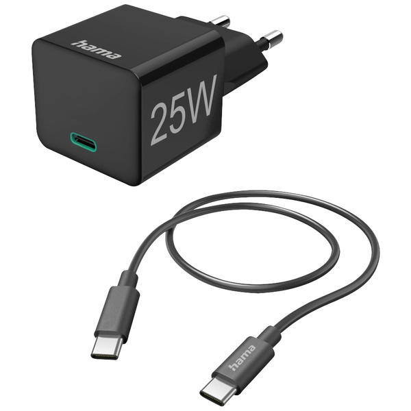 Hama Mini 25W USB-Ladegerät 25 W Innenbereich, Steckdose Ausgangsstrom (max.) 3000 mA Anzahl Ausgän