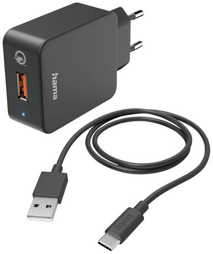 Hama USB-Ladegerät 19.5W Innenbereich, Steckdose Ausgangsstrom (max.) 3000mA Anzahl Ausgänge: 1 x