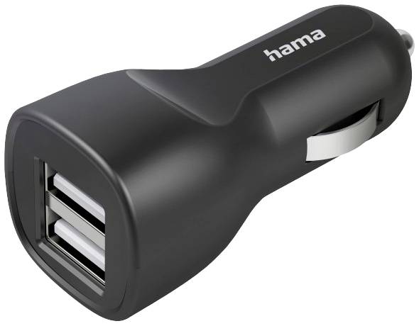 Hama Car Charger 12W USB Ladegerät 12 W 2x USB-A Schwarz KFZ, LKW
