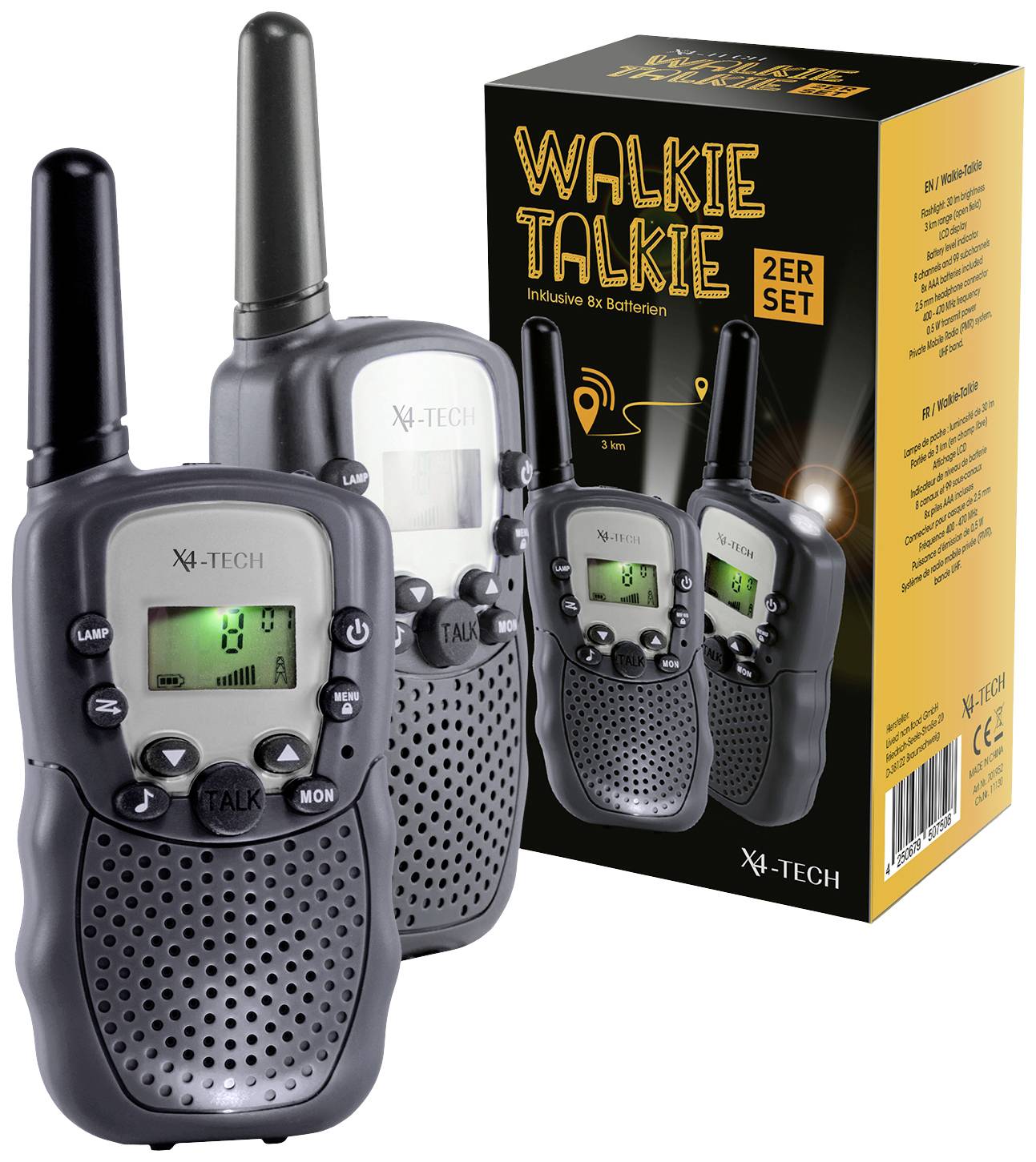 X4 Tech 701952 PMR-Funkgerät 2er Set