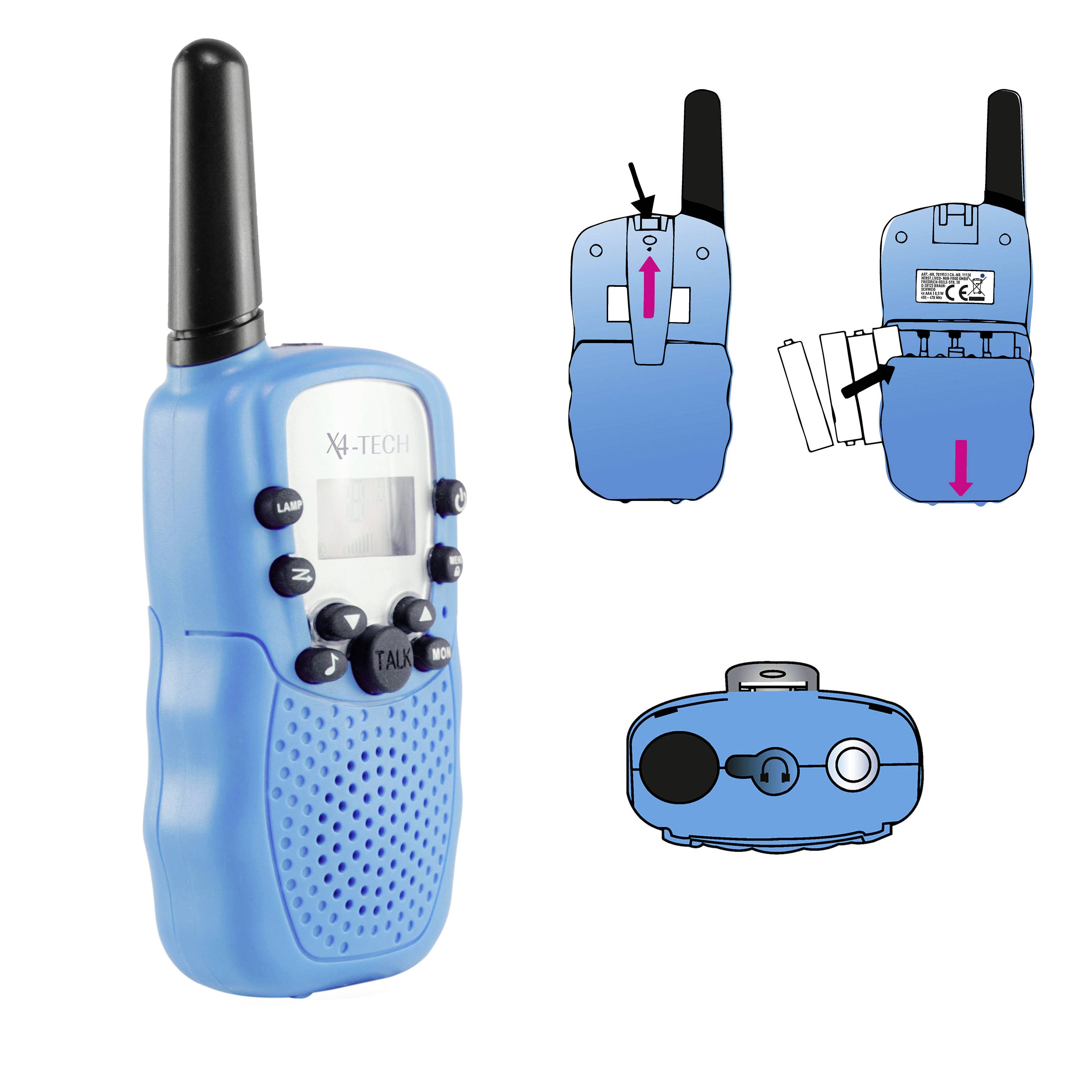 X4 Tech 701953 PMR-Funkgerät 2er Set