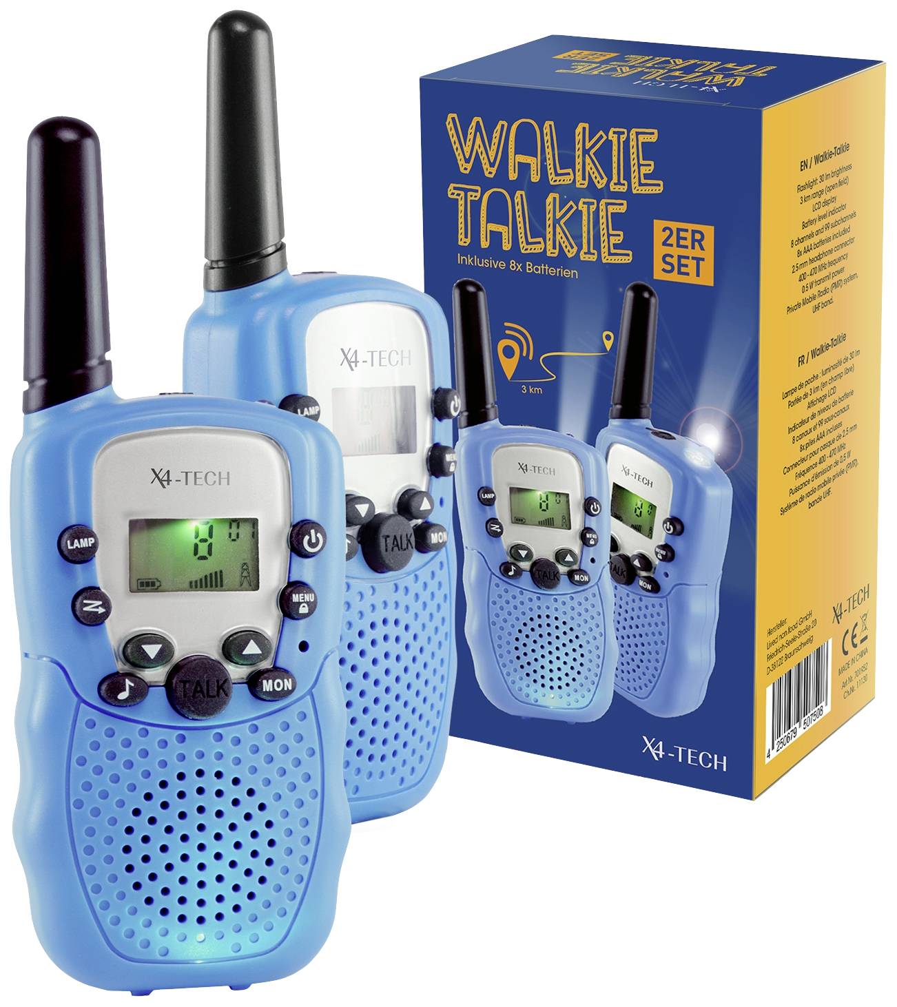 X4 Tech 701953 PMR-Funkgerät 2er Set
